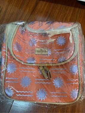 Coral Sun Pattern Crossbody Bag